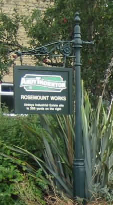 Andy Thornton's Rosemount Works Sign